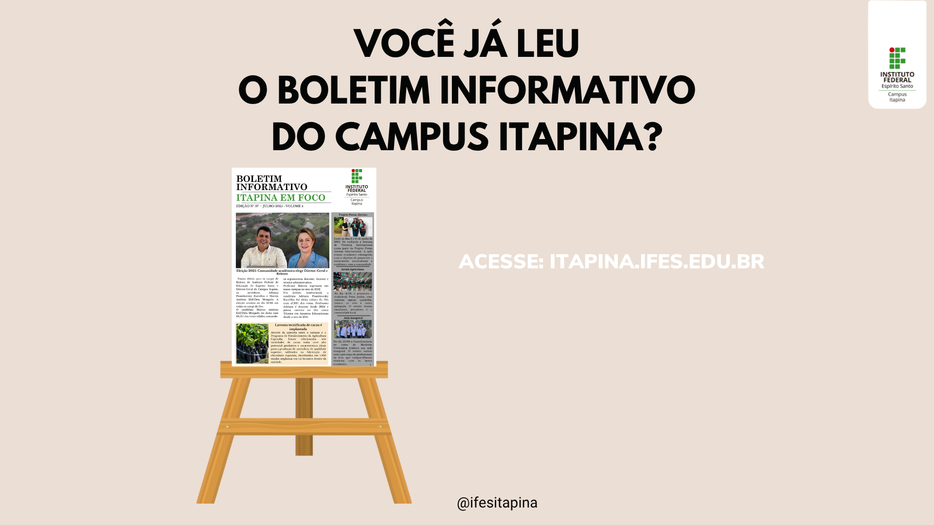 Publicado o boletim de julho