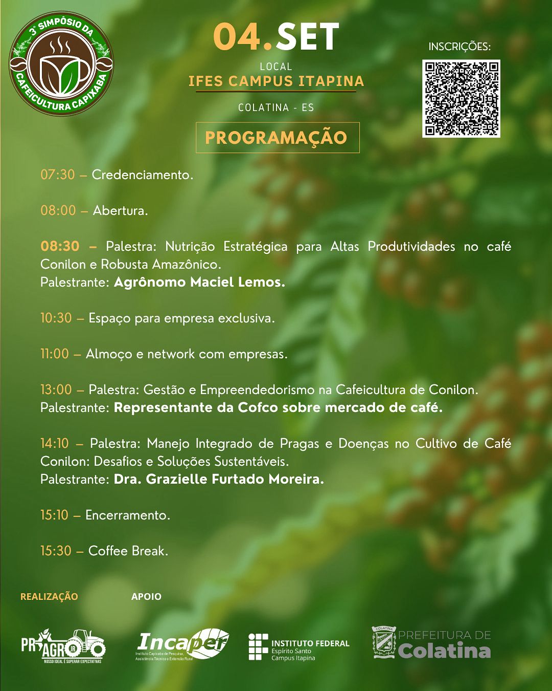 2025 Simposio de cafeicultura programação